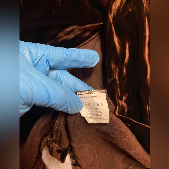 Vintage Equipment Velvet Blouse Made in France - Picture 11 of 14